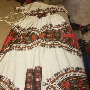 Sexy tie back out maxi